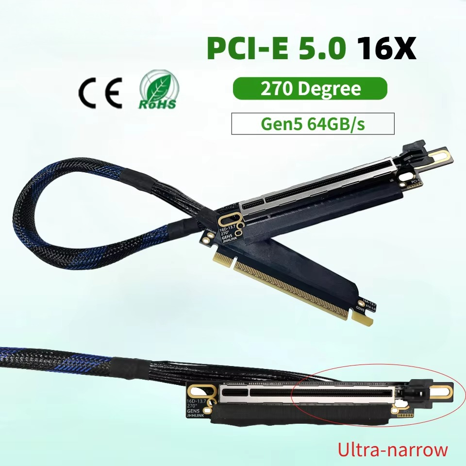 Kabel Ekstensi Kartu Grafis PC - Pcie 5.0 Gpu Riser Cable ulasan dan harga